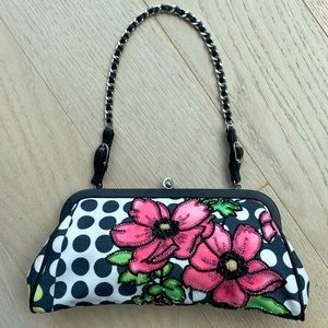 Isabella Fiore | Polka Dot Floral Beaded Bag